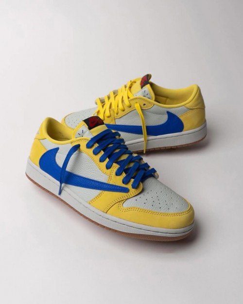 Nike AJ Retro 1 Low x "Travis Scott Canary"